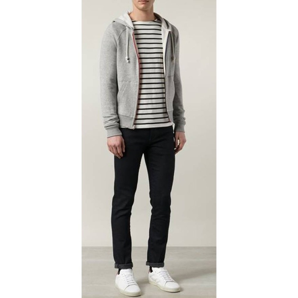 Band of Outsiders zip hoodie with quilted pockets